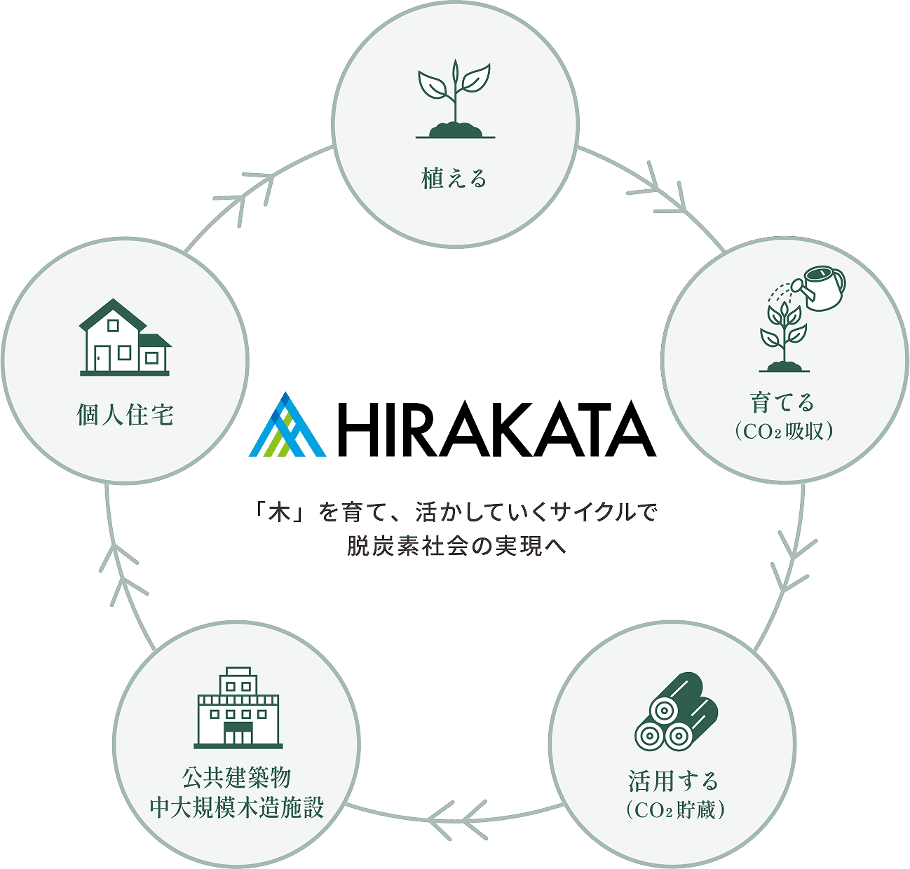「木」を育て、活かしていくサイクルで脱酸素社会の実現へ