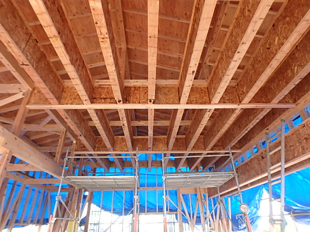 某高校弓道場施工中